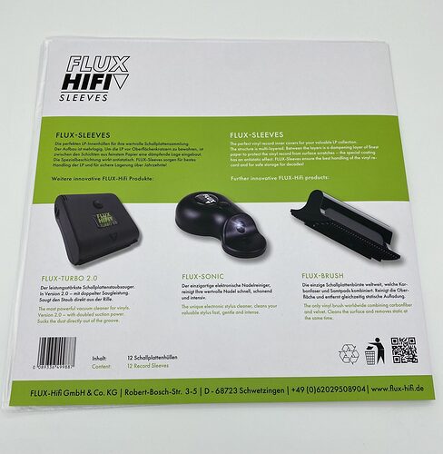 Flux HiFi Inner Record Sleeves Set (12 pcs.)