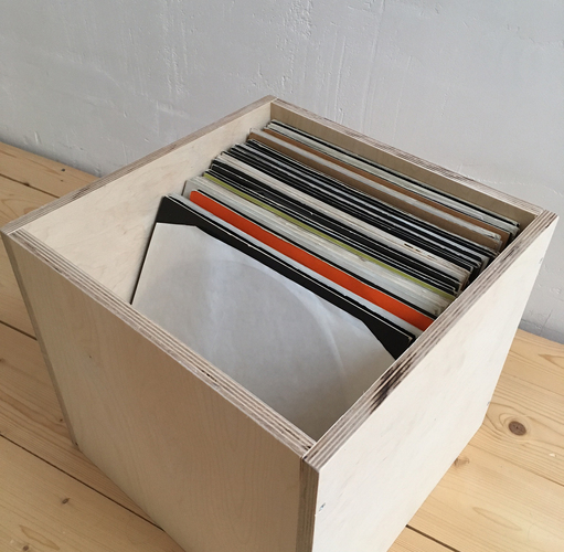 12 Inch LP Record Storage Box 4 Set (2 pcs.)