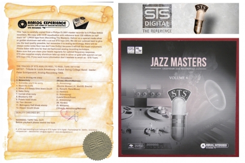 STS Analog Various Artists Jazz Masters Vol.9 Master Quality Reel To Reel Tape