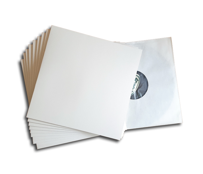 OnlyVinyl Outer Record Sleeves Cardboard White