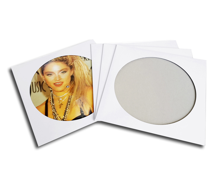 OnlyVinyl Outer Record Sleeves Cardboard Picture White Set (25 pcs.)