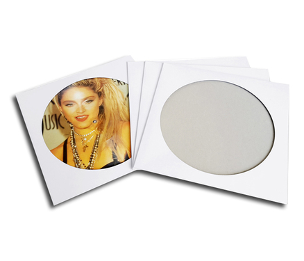 OnlyVinyl Outer Record Sleeves Cardboard Picture White