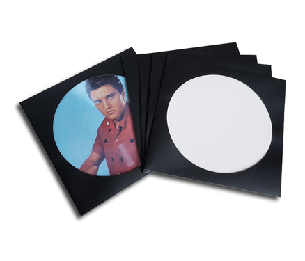 OnlyVinyl Outer Record Sleeves Cardboard Picture Black (25 pcs.)