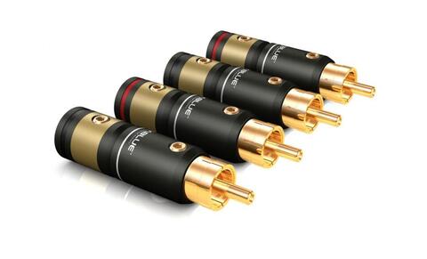 Viablue T6S RCA Plugs XL (2 pairs)