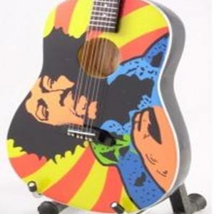 Mini Guitar Replica Jimmy Hendrix Acoustic Tribute