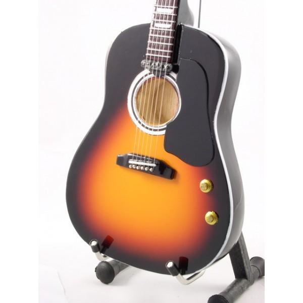 Mini Guitar Replica The Beatles John Lennon Acoustic Sunburnst