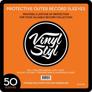Vinyl Styl Outer Record Sleeves Protective Set (50 pcs.)