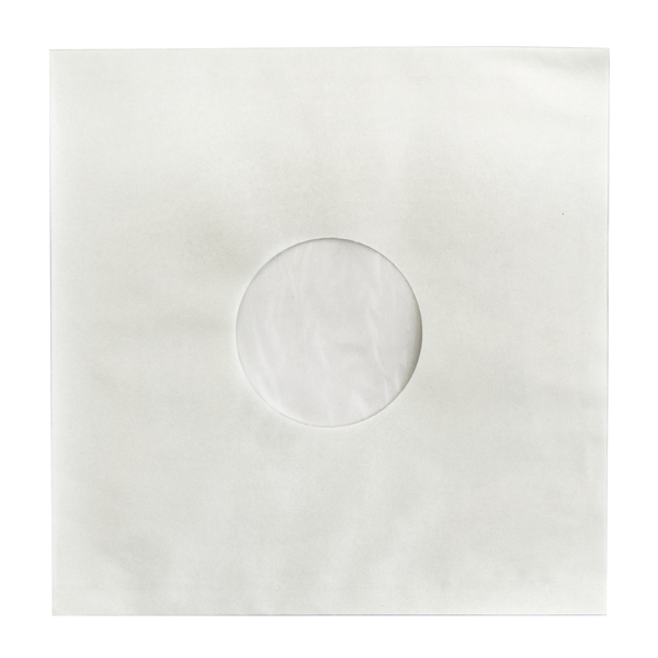 Audiocore Inner Record Sleeves Paper Hole Inside Deluxe Antistatic Matt White