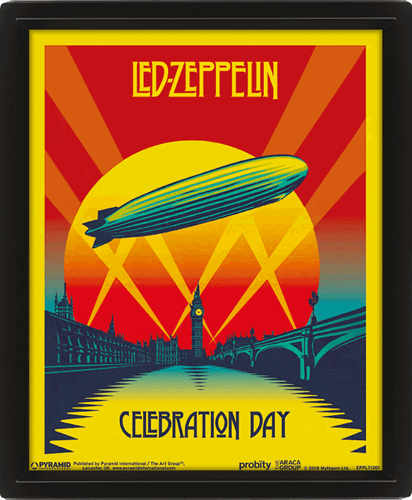 3D Lenticular Poster Led Zeppelin Celebration Day
