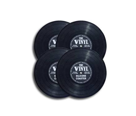 Onlyvinyl Coasters Silicone Vinyl Set of 4