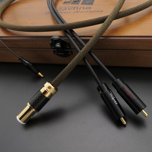 Zavfino-1877 Phono GoldRush Phono Cable Straight DIN-RCA 1,5 м.