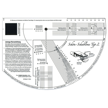 Tonar Tonearm Alignment Gauge