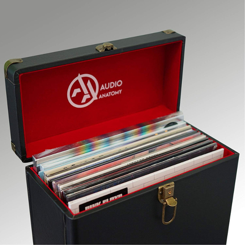 Audio Anatomy 12 Inch Album Record Case Black