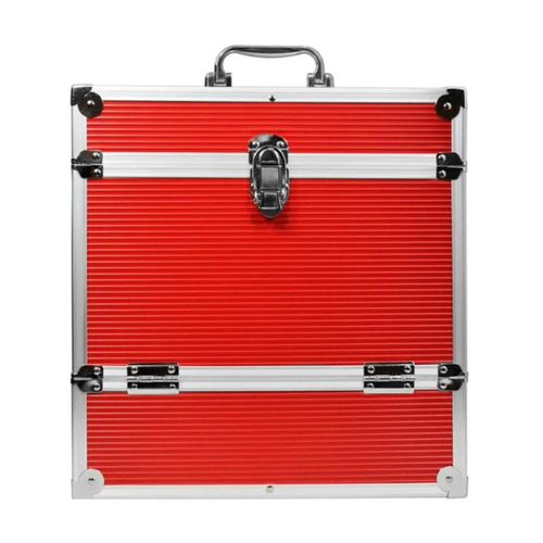 Retro Musique Aluminium Vinyl LP Case Red