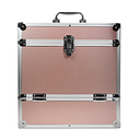 Retro Musique Aluminium Vinyl LP Case Rose/Gold