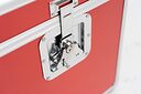 Rock on Wall Flight Case 25 LP Red