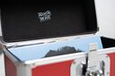Rock on Wall Flight Case 25 LP Red
