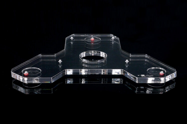 Vertere RG‐1 Iso Shelf Clear Cast Acrylic+Isolator Foots