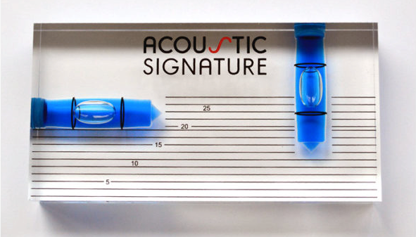 Acoustic Signature Bubble Level