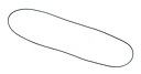 Acoustic Solid Drive belt Ø = 1 mm