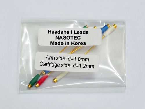 Nasotec Headshell Leads Audio Consulting Pure Silver Solid Wire Set (4 pcs.)