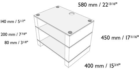 Blok STAX 450 Walnut/Black