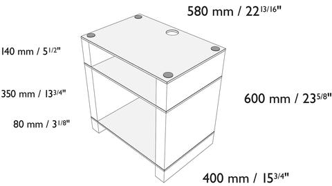 Blok STAX 600X White Glossy/Digested