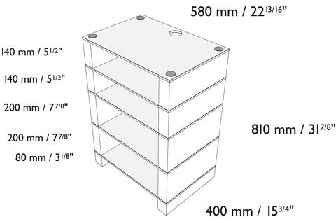 Blok STAX 810 Walnut/Digested