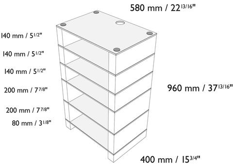 Blok STAX 960 White Glossy/Digested