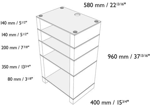 Blok STAX 960X Natural Oak/Black