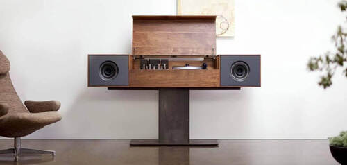 Symbol Audio Modern Record Console Walnut