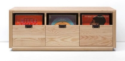 Symbol Audio Dovetail 3×1 Storage Cabinet Natural Walnut