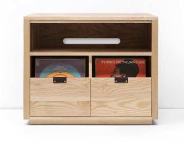 Symbol Audio Dovetail 2 x 1.5 with Equipment Shelf Soaped Ash