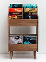 Symbol Audio Luxe 2-Bay Record Stand Natural Walnut