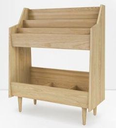 Symbol Audio Luxe 3-Bay Record Stand Natural Ash