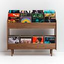 Symbol Audio Luxe 4-Bay Record Stand Slate Grey