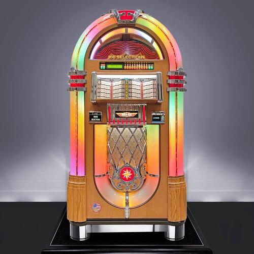 Rock-Ola Bubbler Vinyl 45 with Bluetooth Oak