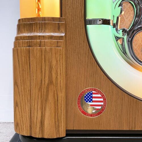 Rock-Ola Bubbler Vinyl 45 with Bluetooth Oak