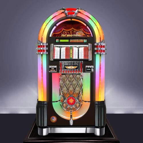 Rock-Ola Bubbler Vinyl 45 with Bluetooth Gloss Black