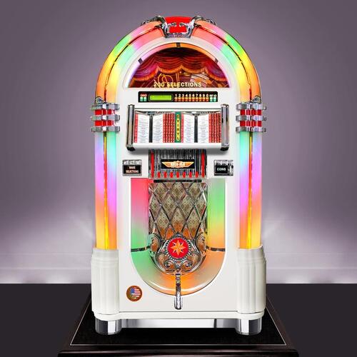 Rock-Ola Bubbler Vinyl 45 with Bluetooth Gloss White