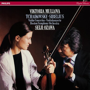 Viktoria Mullova, Seiji Ozawa & Boston Symphony Orchestra Tchaikovsky, Sibelius Violin Concertos (2 LP)