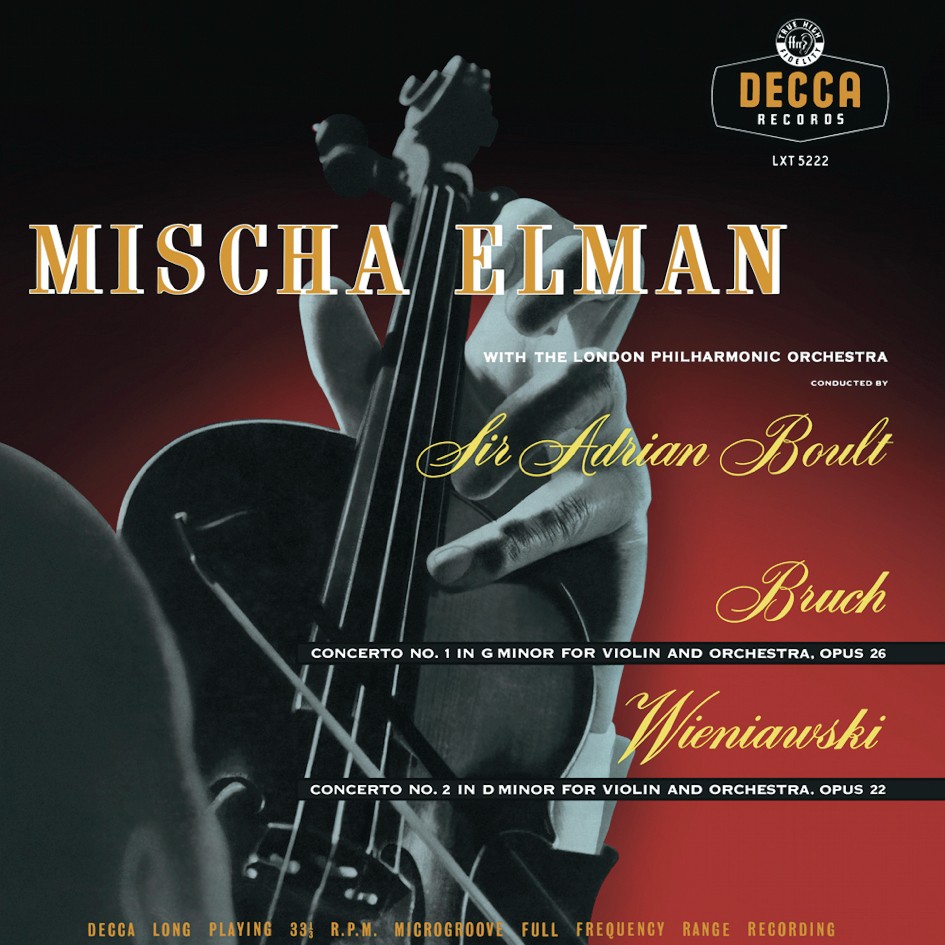 Mischa Elman, Sir Adrian Boult & London Philharmonic Orchestra Bruch & Wieniawski Concertos