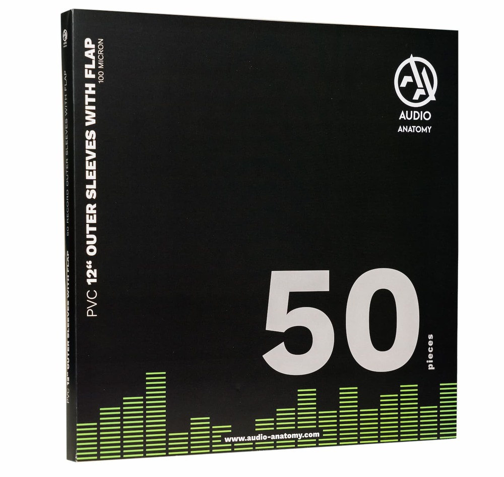 Audio Anatomy Outer Record Sleeves PVC With Flap Set (50 pcs.)