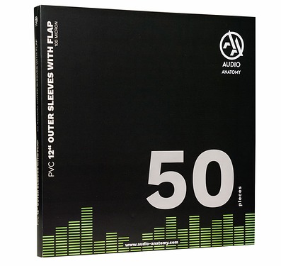 Audio Anatomy Outer Record Sleeves PVC With Flap Set (50 pcs.)