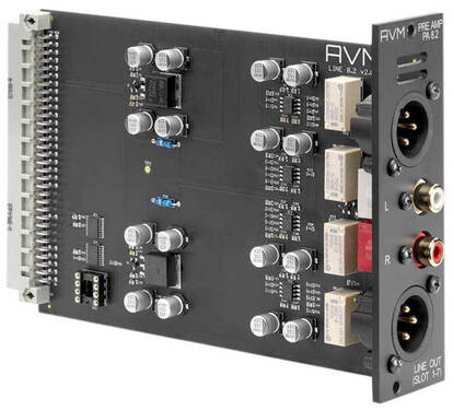 AVM Audio Line Out Fixed RCA+XLR Module PA 8.3