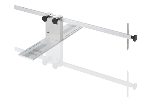 Clearaudio Cartridge Alignment Gauge IEC Silver