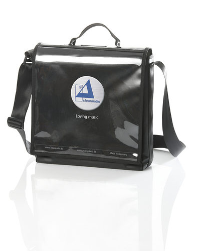 Clearaudio Record Bag With Transparent Front/black