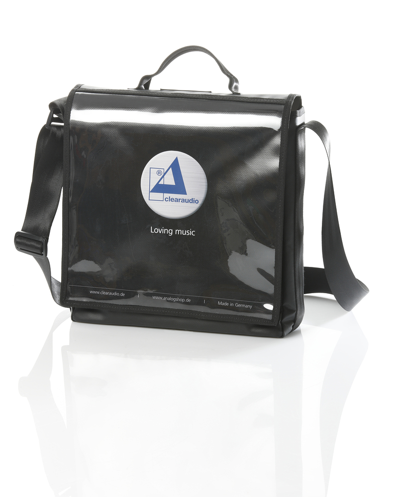 Clearaudio Record Bag With Transparent Front/black