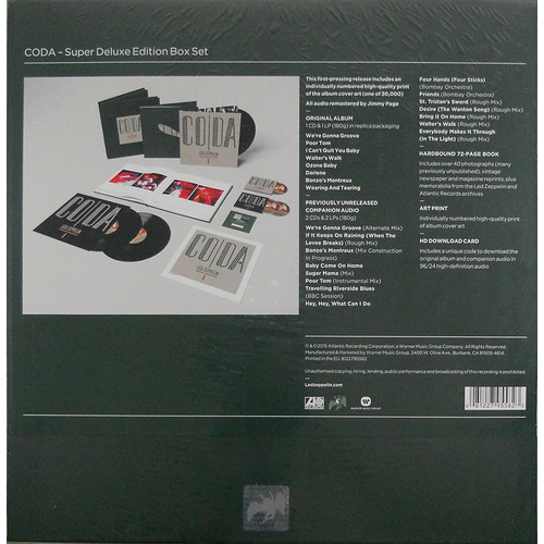 Led Zeppelin Coda Super Deluxe Box Set (3 LP + 3 CD)