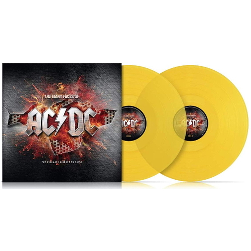 Various Artists The Many Faces Of AC/DC Yellow Transparent Vinyl (2 LP)
